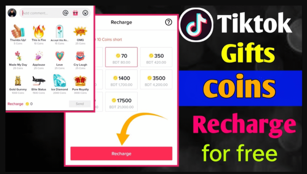 Tiktok Coins Buy And Recharge To Ad Mastery